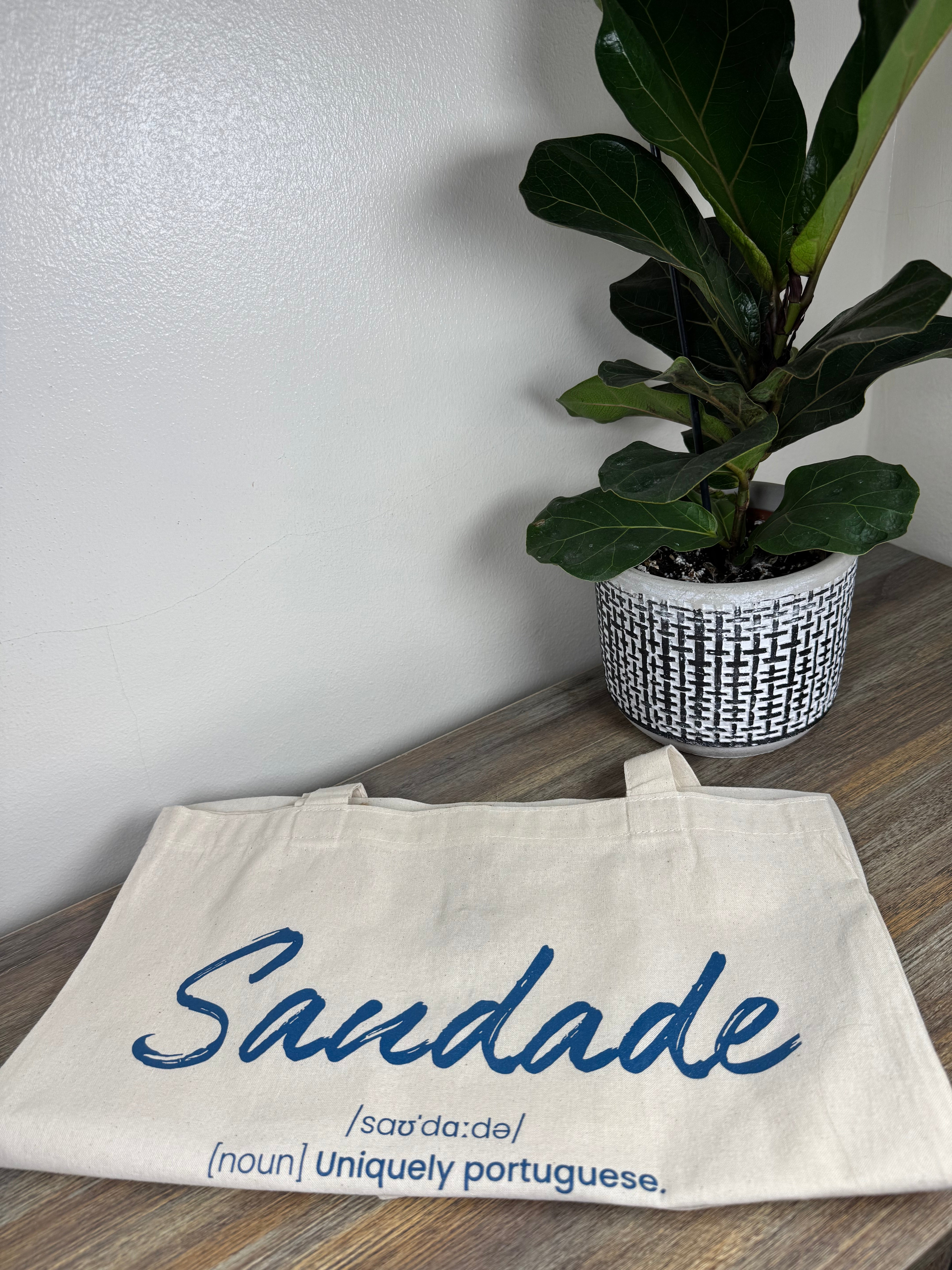 Saudade Foldable Tote Bag - a souvenir from Portugal